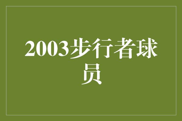 投射！燃情回忆，探寻2003年步行者球员的辉煌岁月