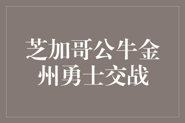 公牛队！千里对决！芝加哥公牛与金州勇士上演精彩对决