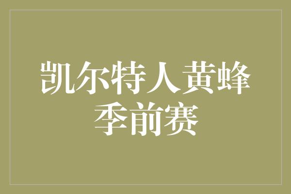 磨合！火爆对决！凯尔特人黄蜂季前赛点燃篮球热潮