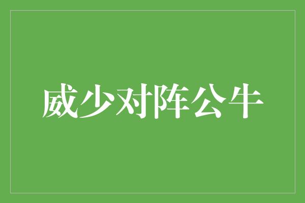 公牛队！威少风云再起！超级球星对决，威少对阵公牛！