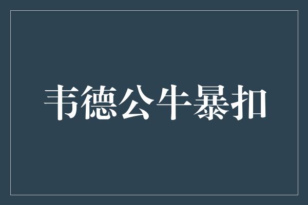 兴奋！韦德公牛暴扣——赛场上的风暴