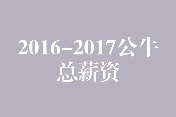 2016-2017公牛总薪资