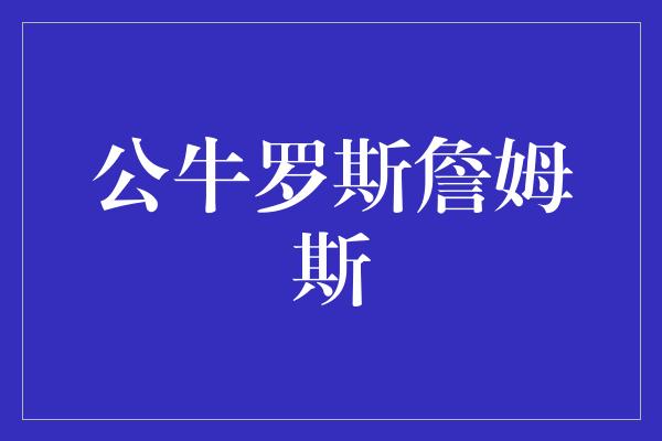 公牛队！伟大的对决 公牛罗斯与詹姆斯