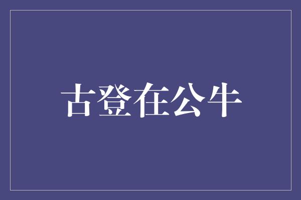 古登在公牛