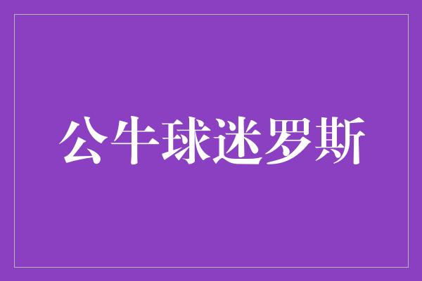 公牛队！罗斯，一个永不放弃的公牛球迷