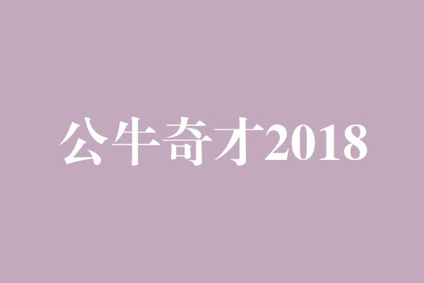 公牛奇才2018