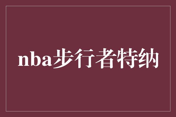 特纳！闪耀赛场，探索NBA步行者球队的明星球员——特纳