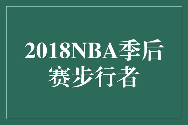 潜力！2018NBA季后赛步行者 勇往直前，挑战极限！